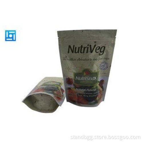 Al / PE Coffee Colored Zip Lock Bags Resealable Flexible Wi
